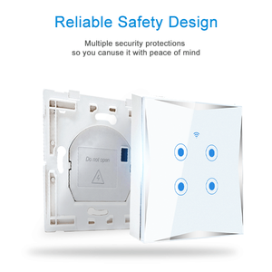 LangYeao Tuya sakelar nirkabel WiFi cerdas EU UK, sakelar SENTUH 1/2/3/4 Gang Panel adegan pintar - Product Image 2