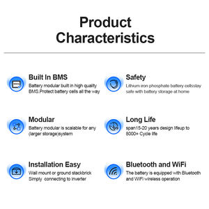 Sistema Solare Domestico con Batteria LiFePO4 Power Wall 10kWh 15Kwh 16Kwh 51.2V 100AH 200Ah 300Ah 314Ah Pacco Batteria agli Ioni di Litio LiFePO4 - Product Image 5