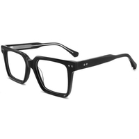 Montures de lunettes optiques haut de gamme, grandes, anti-lumière bleue, pour hommes, luxe, vintage, carrées, en acétate écaille de tortue