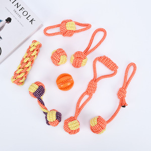Juego de Juguetes Masticables para Perros - Cuerda de Algodón Resistente, Diseño Moderno, Uso Diario, Limpieza Dental y Alivio de la Ansiedad - Product Image 1