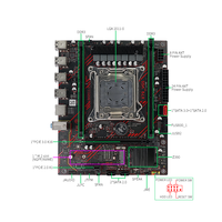 Carte mère de bureau X79, socket LGA2011-0, prise en charge du processeur Xeon E5, double canal DDR3, max 32 Go, M.2 NVME SATA, carte mère d'ordinateur