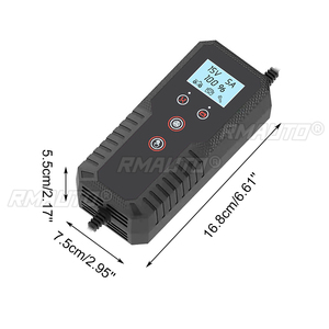 เครื่องชาร์จแบตเตอรี่รถยนต์/มอเตอร์ไซค์อัจฉริยะ 12V/24V 10A สำหรับรถยนต์และมอเตอร์ไซค์ ซ่อมแซมแบตเตอรี่อัตโนมัติ ชาร์จแบบสมาร์ท พร้อมหน้าจอ LCD ดิจิตอล - Product Image 6