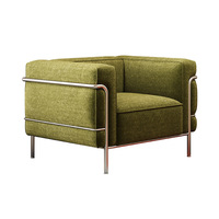 Fauteuil inclinable de style Bauhaus, design inspiré du milieu du siècle, mobilier décontracté pour salon et maison, style luxe léger