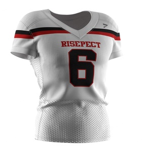 Maillot de football américain professionnel avec coutures renforcées, compatible avec les protections, évacuant l'humidité et durable pour un confort optimal - Product Image 5