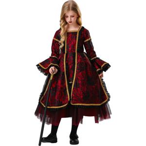 Disfraz <span class=keywords><strong>de</strong></span> Vampiresa Borgoña para Mujer Adulta - Poliéster, Fantasía Europea/Americana, Halloween, Juegos/Cosplay, Fiestas, Club - Product Image 4