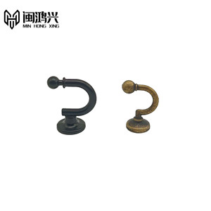 Min Hong Xing Zinc Alloy Slip <b>Hook</b> Black Antique Style Cabinet Coat Hat <b>Hook</b> Nordic Modern Minimalist Hardware Accessory - Product Image 5