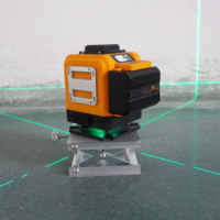Niveau laser pour sols Green Beam 12 lignes 3D 360 degrés horizontal et vertical auto-nivelant avec télécommande