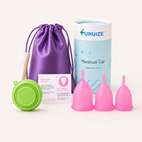 Copa Menstrual Reutilizable de Silicona de Grado Médico de Alta Calidad al por Mayor, Talla S Pequeña, a Prueba de Fugas, para Mujeres