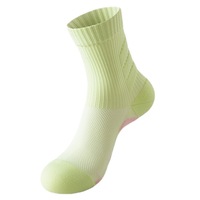 Chaussettes de sport pour hommes en maille respirante, à rayures, anti-humidité, avec soutien de la voûte plantaire, amortissantes et résistantes à l'usure
