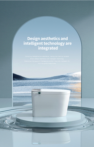 Ensemble <span class=keywords><strong>de</strong></span> toilettes intelligentes monobloc au design élégant, aspect professionnel moderne, toilettes électroniques intelligentes sans réservoir pour les toilettes des clubs d'affaires - Product Image 3