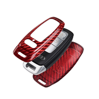 T-karbon karbon fiber anahtar kapak için Audi A4 A5 A6 A7 A8 RS Q5 TT fabrika toptan anahtar kutu araba iç aksesuarları