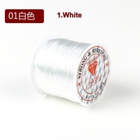 Hilo Elástico Transparente Plano Zhe Ying, Cordón de Cristal para Abalorios, Hilo para Hacer Joyas, Hilo Elástico
