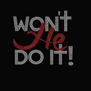 Vente en gros personnalisé ne le fera-t-<span class=keywords><strong>il</strong></span> pas Hotfix Transferts en strass Motifs pour T-shirt - Product Image 6