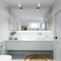 Ensemble de coiffeuse de salle de bain en mélamine MDF mural Offre Spéciale meubles de salle de bain modernes armoires de style étanche