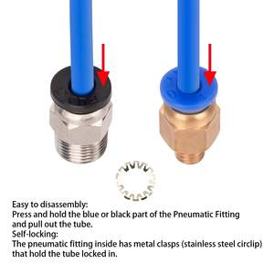 Raccord rapide pneumatique en acier inoxydable YUEDU <span class=keywords><strong>SDPC</strong></span> personnalisé, haute pression, connexion M10, composants pour PC4/PC6/PC8/PC10 - Product Image 4