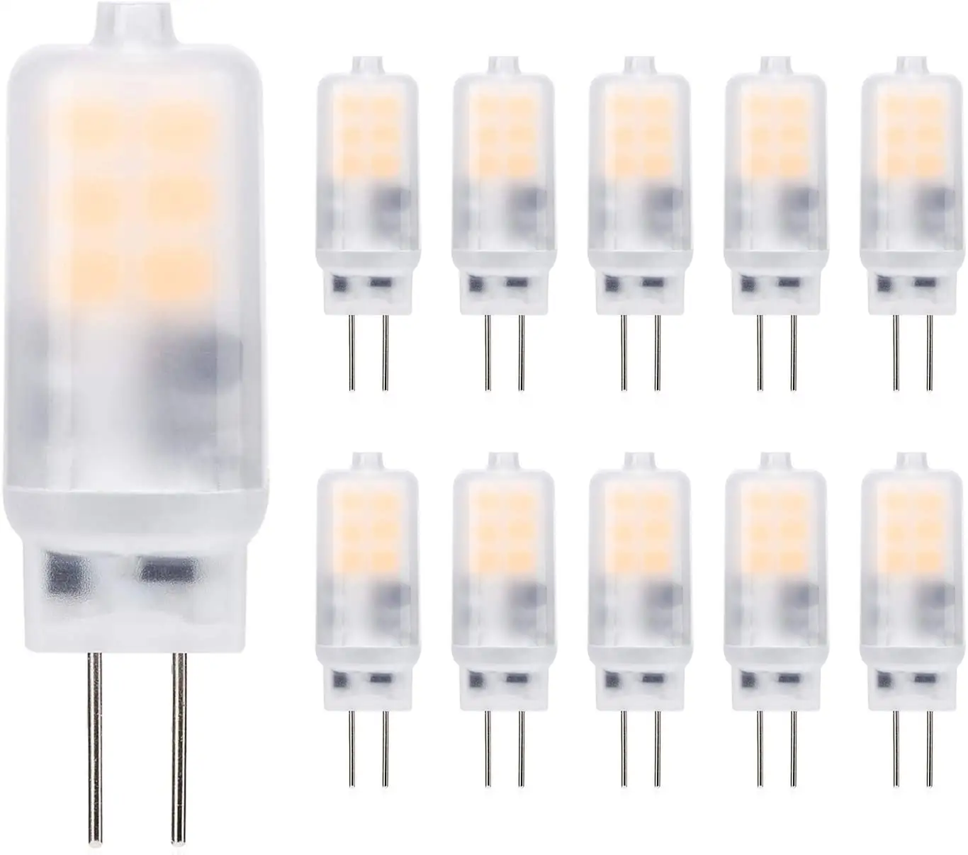 12v Led Bulb 2 Pins G4 Series LED SMD Bulb Silicone Plastic Shell Frosted AC DC 12V 2835 Chips Ra80 2700K 6500K 2W 2.5W 180lm 230lm