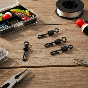 Crochet à ressort pivotant de type Q étendu, accessoires de pêche, matériel de pêche, acier inoxydable - Product Image 5