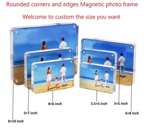 Acrylic Photo <strong>Frames</strong> With Magnetic 3.5x5 <strong>Rounded</strong> Angle Picture <strong>Frame</strong> - Product Image 3