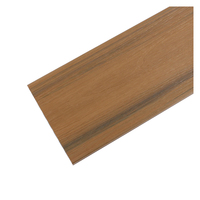 Anti-Uv Durable Facile à Installer Creux Bois Plastique 3D Gaufrage Profond 25mm Wpc Composite Planches de Terrasse pour Parc Jardin Balcon