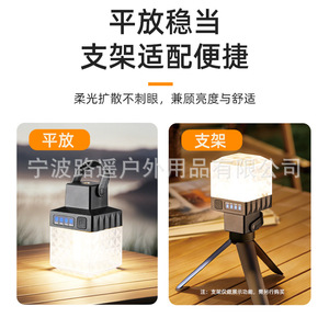 Rechargeable Camping Lantern Portable LED <b>Tent</b> <b>Light</b> with Handle - Product Image 5