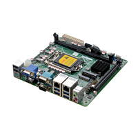 Carte mère ITX-B75R1 double LAN LGA1155 DDR3 Max 8 Go 10 USB 6 COM VGA HD PS2 ATX Thin Mini ITX pour la commande d'automatisation industrielle