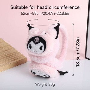 Mùa Đông Nhật Bản Phong Cách Phim Hoạt Hình Ngắn Sang Trọng PP Bông Siêu Mềm Tai Muffs Cho Cô Gái Trẻ Em Lạnh-Proof Ấm Cosplay Tai - Product Image 4