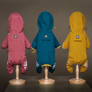 PVC 안전하고 편안한 반사성 애완동물 옷 재킷 여름 방수 강아지 우비 - Product Image 2