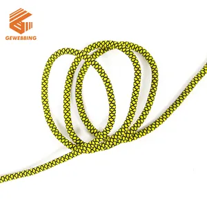 Corda elastica rotonda non elastica colorata 3mm 5mm Multi colori poliestere avvolto fascia elastica con coulisse per indumento