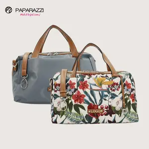 Нейлоновая сумка для женщин Paparazzi # PA0290 двусторонняя сумка на молнии с цветочным принтом нейлоновая сумка модная сумка на заказ сумка для покупок