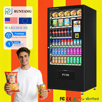 Distributeur automatique de boissons et de collations intelligent RUNYANG avec lecteur de cartes, distributeur automatique pour aliments et boissons