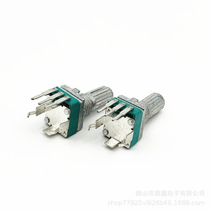 Potentiomètre simple à puce de carbone à ressorts coudés 097 B10K 50K 100K pour usage rotatif - Product Image 2