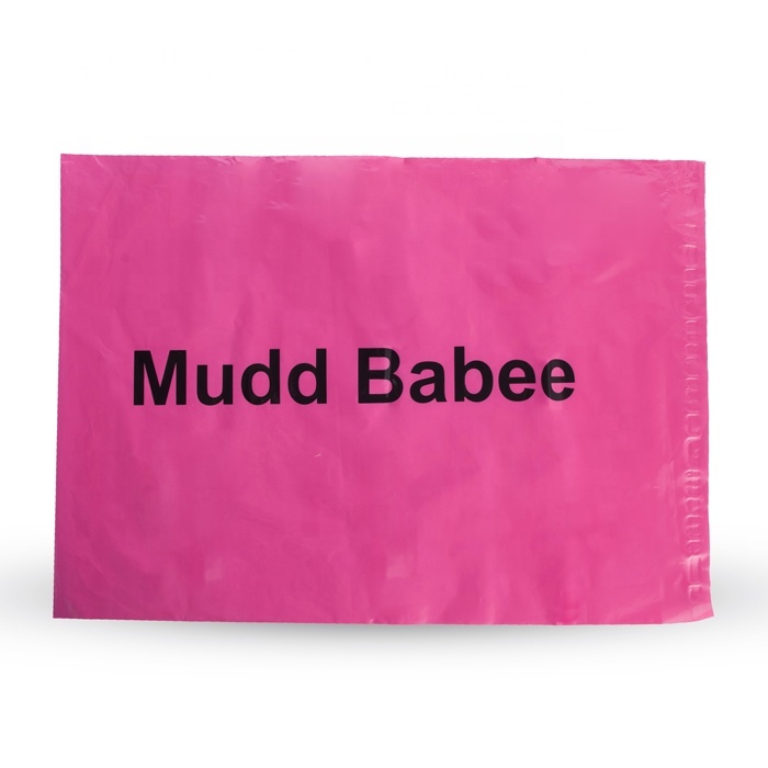 Custom Print Pink Biodegradable Correo Shipping Bags Courier Polymailer Poly Mailer Postage Mailing Bags With Logo For Clothing