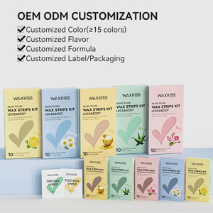 Striscia di cera a freddo riutilizzabile all'ingrosso per la depilazione del sopracciglio facciale superiore del labbro - Product Image 2