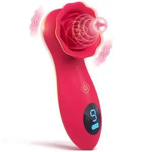 Neonislands新款女性红玫瑰玩具魔术强力手持敲击振动器刺激器按摩器阴蒂乳头振动器