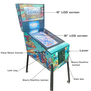 Máy pinball thương mại Màn hình kép 32 inch, máy pinball màn hình ảo, trò chơi pinball xu 96 chương trình FX3 - Product Image 5