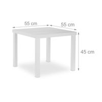 Table basse carrée en bois de style nordique moderne pour salon