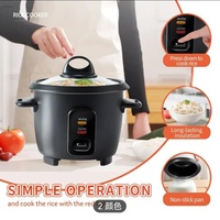 Cuisinière à riz mini noire, petit pot, pour 1 à 2 personnes, 220v, cuisinière à riz anglaise, commerce extérieur transfrontalier