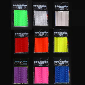 Salut Vis 75mm argent couleurs réfléchissantes Pvc rayures vélo a parlé couverture montage Clip Tube route sécurité cyclisme vélo roue réflecteur - Product Image 2