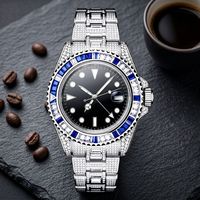 Jam Tangan Otomatis Pria 40MM Casing Baja Tahan Karat Kaca Kristal Safir Tali Gesper Tang Kalender Lengkap Jarum Penunjuk Tahan Air 20m
