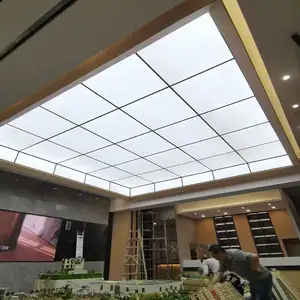 Trang Trí Trần Giả Tùy Chỉnh DIY Trắng Mờ Backlit Vải PVC Stretch Trần Phim Panel Desgin Trần Nhựa - Product Image 1