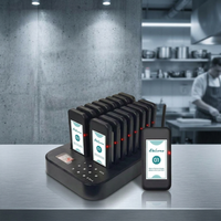 Système d'appel sans fil pour serveuses, 16 buzzers de table longue portée certifiés CE pour café, dessert, food truck / restaurant