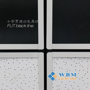 <span class=keywords><strong>FUT</strong></span> plafond suspendu galvanisé composants de grille en T, grille en T plafond cadres métalliques peinture quille plafond grille 32/38 - Product Image 2