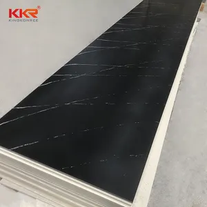 New Arrival Texture Pattern Solid Surface Sheet Marble Pattern Acrylic Sheets Black Marble Acrylic Sheet 20mm For Countertops