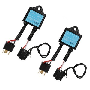 Skyearth <b>H4</b> LED Conversion Controller Decoder 12V 24V Headlight Adapter Black Plastic Warning Canceller Kit for Universal Car - Product Image 2