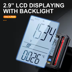 Testeur de diodes de capacité de résistance de tension cc/ca chiffres multimètre numérique à plage automatique mesure multi-testeur - Product Image 5
