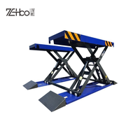 Pont élévateur à ciseaux automobile ZeHoo à prix abordable, 220V, capacité 4T, hauteur de levage 1200mm