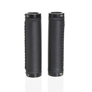 RIDERACE 1 paire <span class=keywords><strong>vtt</strong></span> guidon couverture Fiber cuir ville <span class=keywords><strong>VTT</strong></span> Scooter poignée cyclisme poignées barre fin antidérapant aluminium serrure - Product Image 3