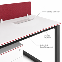 Mesa de Trabajo modular para 4 personas, muebles de oficina modernos, gran oferta
