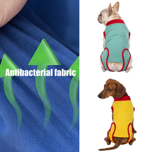 강아지 수술 회복복, 핥음 방지 면 소재, 친환경 봄 여름 애완동물 수술복, 편안한 착용감 - Product Image 4