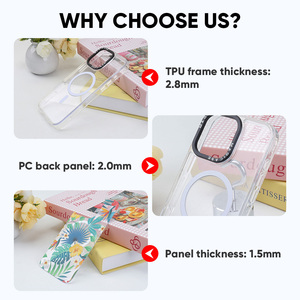 Ốp điện thoại TPU từ tính cho Ốp lưng điện thoại PC cứng chống vân tay mô hình chuyển đổi ốp lưng Bao gồm - Product Image 5